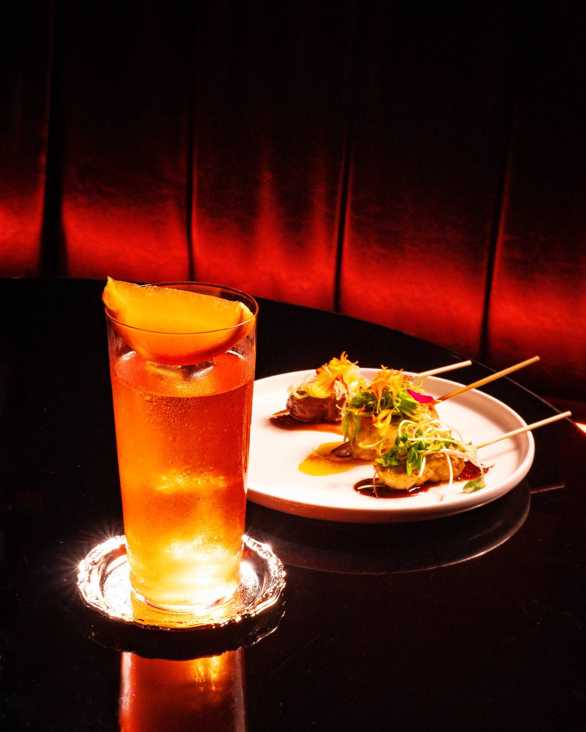 Atchara cocktail and Inihaw.